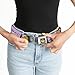 Garfield Belt, Seatbelt Buckle Belt, Garfield Ask Me If I Care Pose Pink, 30 to 44 Inches
