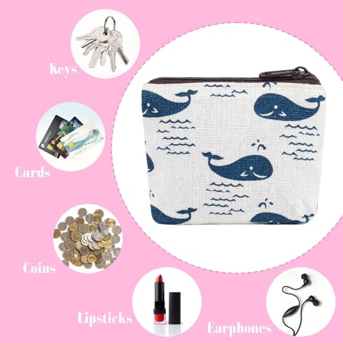 Quickun Coin Purse, Zipper Change Purse Small Zipper Pouch4