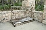 Santa Maria Grill Built in BBQ Cooking Grill - Outdoor Argentine Barbecue V grate Adjustable Height 44x22