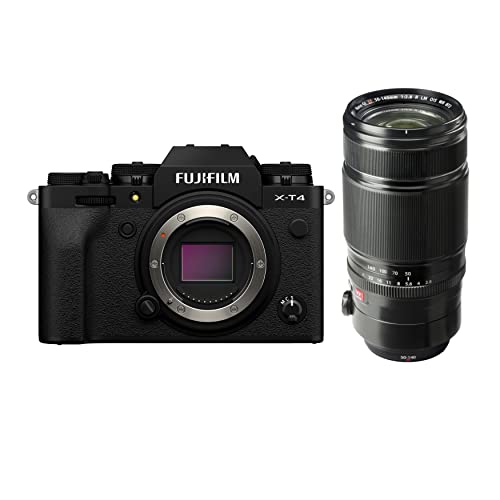 Fujifilm X-T4 Mirrorless Digital Camera (Black) With Xf 50-140Mm F/2.8 R Lm Ois Wr Lens Bundle With Lacie 1Tb External Hard Drive, Rechargeable Battery And Dual Charger, And Accessory (6 Items) #TOP1
