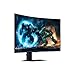 Samsung 37 Zoll Odyssey G75F 4K UHD Curved Gaming Monitor, 3840 x 2160, 165 Hz, 1 ms (G/G), 1000R, VESA DisplayHDR 600 HDR10+, AMD FreeSync Premium Pro, Auto Source Switch+, Core Sync, LS37FG756EUXEN