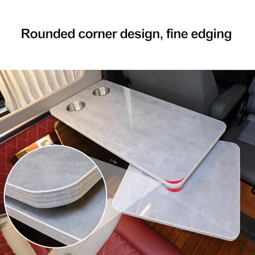Table de camping-car pliable rotative et flottante murale - 4