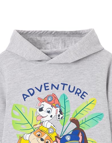 Paw Patrol Boys Hooded Sweatshirt | Adventure Squad Chase, Marshall, Rubble Grey Graphic Hoodie | Pups Play Cosy Hoody Jumper4