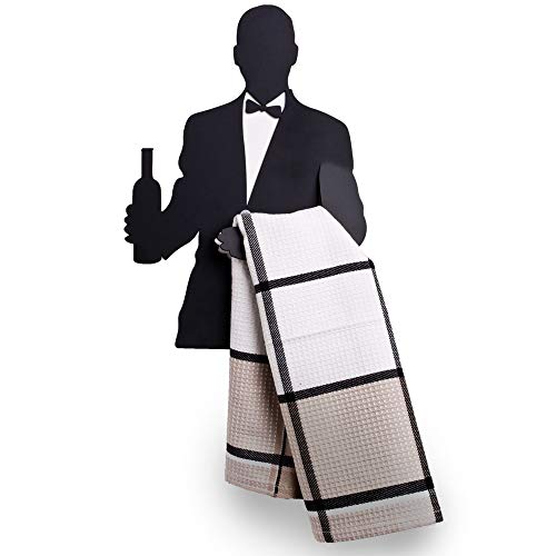 Artori Design | El camarero | Colgador de trapos de cocina negro metálico | Colgador de pared para paños de cocina | Imán | Para el hogar | Regalo para la cocina
