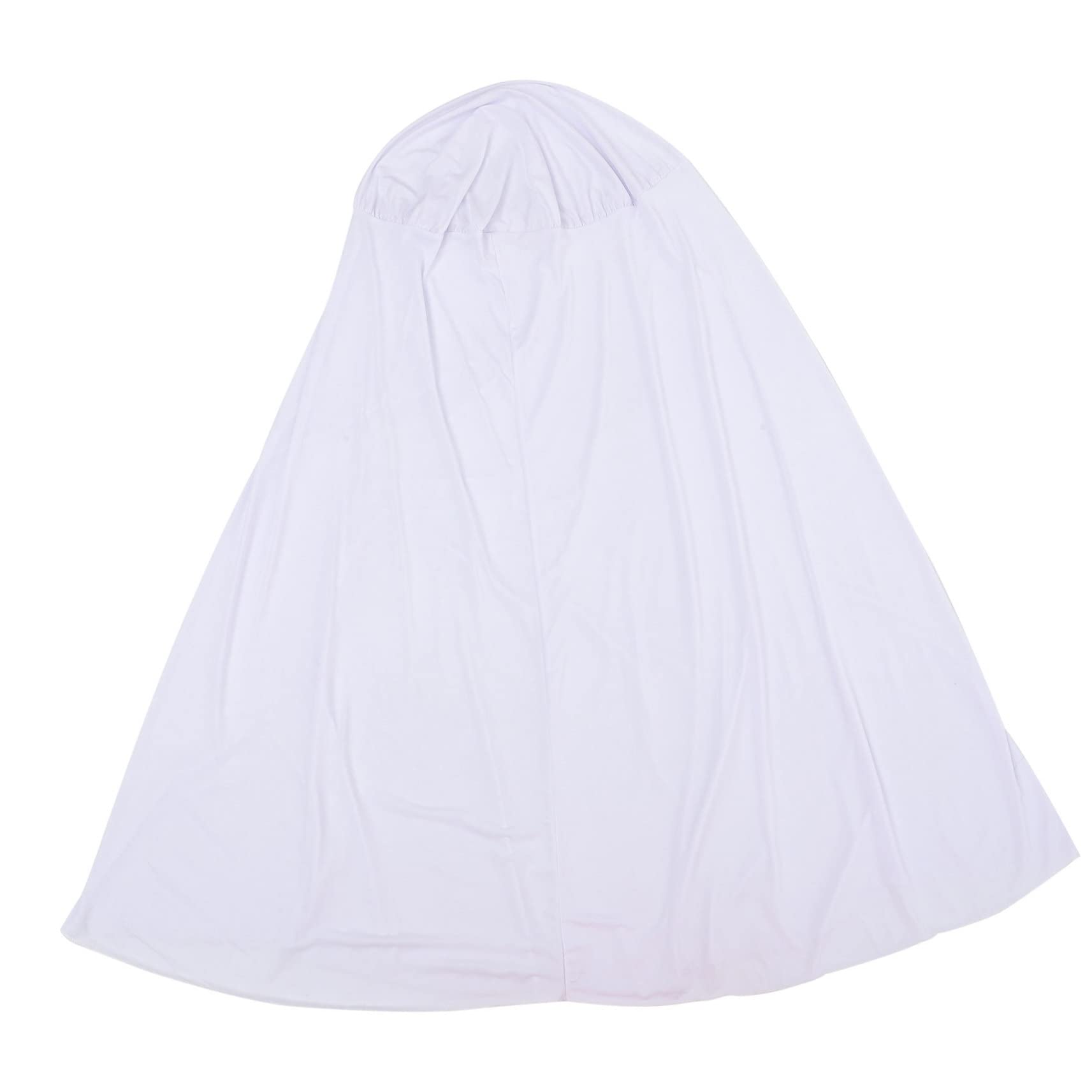 Nappe table ronde extensible 60x110 blanche tissu anti-taches pour mange-debout restaurant hôtel