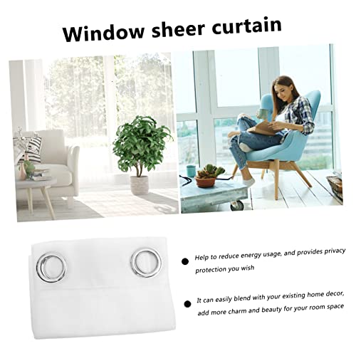Cortinas de visillo largas para ventanas de dormitorio y zonas de estar 6