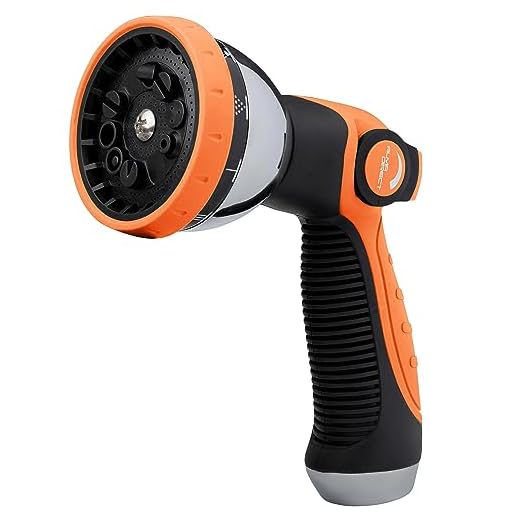 Alma Garden Hose Nozzle Spray Nozzle - Hose Nozzle Heavy Duty - Hand Sprayer - Hose Spray Nozzle Best for Watering Lawns and Garden, Cleaning, Car Wash and Dogs & Pets Washing