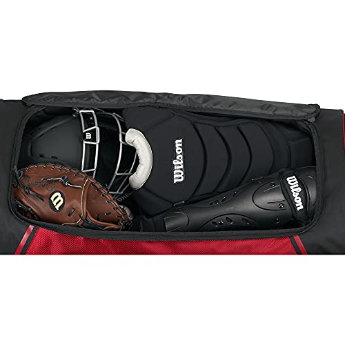 Wilson Team Gear Bag, Scarlet, 40" X 14.5" X 13" #TOP3