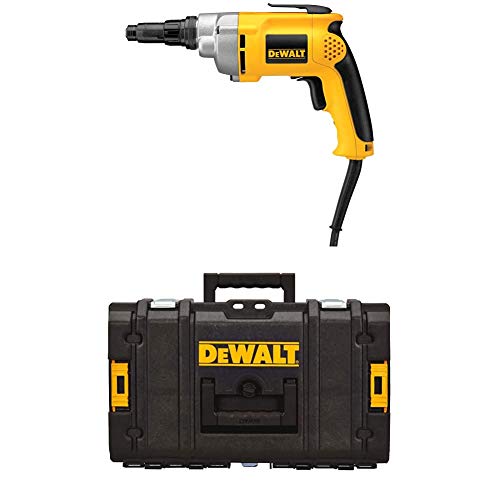 DEWALT DW267 6.5-Amp Variable-Speed Reversing Versa-Clutch Screw Gun with DEWALT DWST08201 Tough System Case, Small