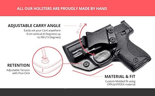 Kydex IWB Holster for Taurus PT908 PT938 Inside The Waistband Concealment Clip Concealed Carry Right Hand Draw Case