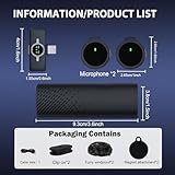 Wireless Lavalier Microphone (2 TX + 1 RX + Charging Case) Lapel Mic for Android/Type-C iPhone15, Noise Reduction, Clip on Mic, Mini Microphone for Video Recording, Vlogging, TikTok, Singing, YouTube - Image 9