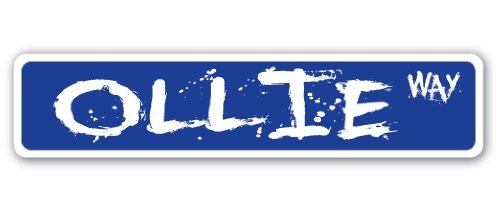 SignMission Ollie Street Sign Skate Skateboarding Skates ramp Skate | Indoor/Outdoor | 18" Wide