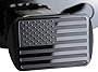 LT Sport Aluminum Made Tow Trailer Hitch Cover Receiver Black American Flag Emblem Plug