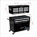 Entcook Tool Chest with 8 Drawers, Tool Box with Bottom Cabinet, Lockable Rolling Tool Box with Wheels, Toolbox Organizer for Garage Warehouse Workshop Black One Size