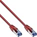 Produktbild InLine® Patchkabel, S/FTP (PiMf), Cat.6A, 500MHz, halogenfrei, Kupfer, rot, 0,3m