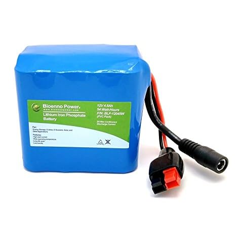 Bioenno Power 12V, 4.5Ah LFP LiFePO4 Lithium Iron Phosphate Battery (PVC, BLF-12045W) Cover