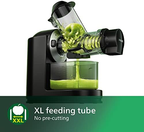 Philips Masticating Juicer - 150W, 1L, NutriU Recipe App, XL Tube, Quick Clean (HR1889/71)