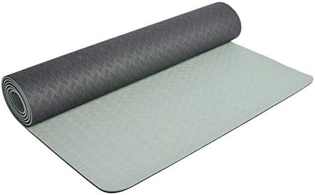 DynActive Yoga Mat 1/4" (7mm) Thick Premium Non Slip Eco-Friendly with Carry Strap- 100% TPE Material The Latest Technology in Yoga- High Density Memory Foam- Non Toxic, Latex Free, PVC Free