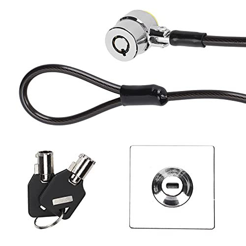 HEEPDD Verrou pour Ordinateur Portable, Câble de sécurité Antivol en Acier galvanisé d'une Longueur de 2 M pour et Autres Ordinateurs Portables
