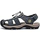 FLARUT Sandalen Herren Outdoorsandalen Sommer Wanderschuhe Trekkingsandalen Leder Strand Wandersandale Laufschuhe Lässige Sneaker Sportsandalen(grau,44)
