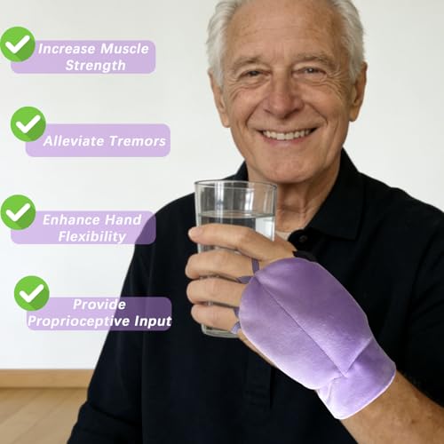Gants lestés pour les tremblements et support de main réglable