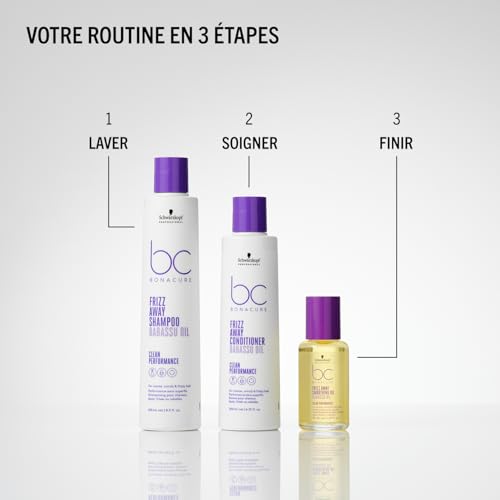 Schwarzkopf Professional BC Bonacure Frizz Away Shampoo shampoing pour cheveux indisciplinés et frisottis 1000 ml - vue 10
