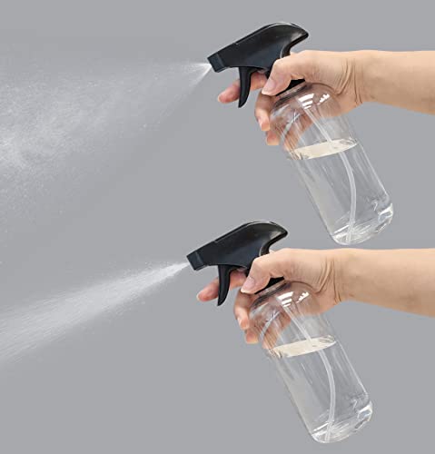 Ljdeals 16 Oz Clear Plastic Spray Bottles With Sprayers, Refillable Containers For Bathroom, Kitchen, Hair Misting And More...pack Of 4, Bpa Free, Made In Usa #TOP3