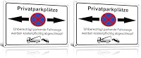 TAKULA – TAKULA Parken Verboten Schild Privatgrundstück 30x20cm Refle