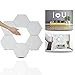 Luces LED Pared,Luz Tactil Inteligente Panel LED Lámpara de Pared Hexágono Geometría de Bricolaje Empalme de Iluminacion Pared,Pasillo Luz de Noche para el Hogar Hotel Bar Regalo Festivo,6 Piezas