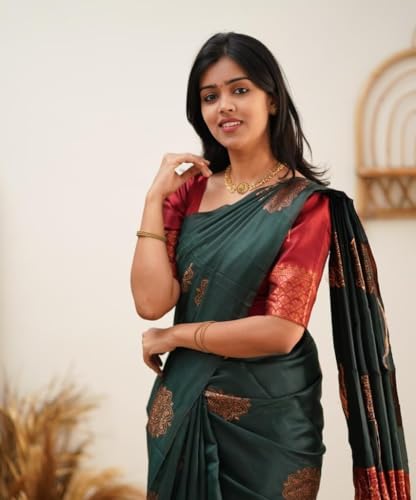 Image of Avantika Fashion Women's Kanjivaram Soft Silk Banarasi Sarees With Blouse Piece For Women