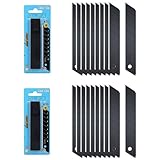 LBB-10B 18mm Snap Off Replacement Blades, 20 Blades Total - Heavy Duty Utility Knife Blades - Japanese Tool Steel for Sharpness - Suitable for Various Materials - Fits Most 18mm Knives
