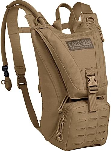 CamelBak Ambush Hydration Pack, Coyote Tan, with 100oz (3.0L) Mil-Spec Crux Reservoir, One Size