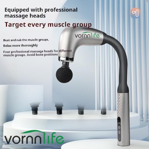Image of U Shape Massager Gun for Neck,Back & body Pain Relief - Deep Tissue, Rechargeable Cordless Electric Massager for Shoulders, Muscle Relaxation & Sports Recovery, 9 Speed and 9 mode