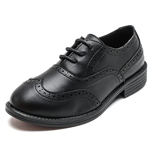 DADAWEN Jungen Schnürhalbschuhe Schule Uniformschuhe...