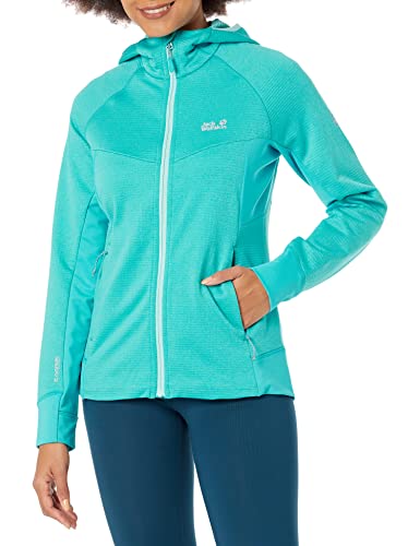 Jack Wolfskin Calça feminina padrão Hydro Grid Fleece W, Dark Aqua, 2GG