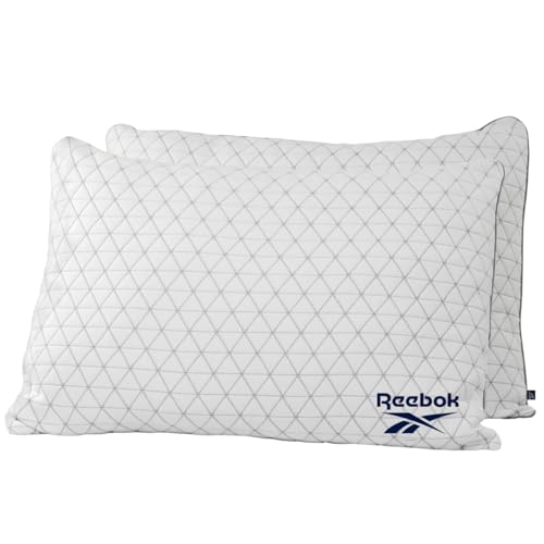Reebok Charcoal Breeze Pillow 2 Pack, Queen Size, RBK Fresh