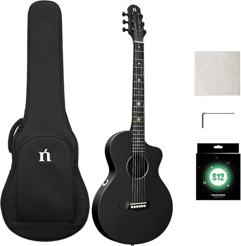 Guitare acoustique en fibre de carbone Natasha NSX instrument idéal pour composer partout