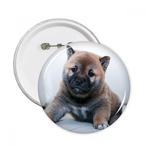 Badge rond Pippy Pet Dog grand format L pour personnalisation de vêtements