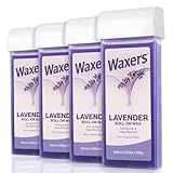 Waxers Roll on Wax, Lavender Waxing Roller Refill for Hair Removal Wax Cartridge...