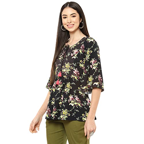 Image of Rangriti Women's Floral Regular Fit Shirt