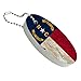 GRAPHICS & MORE Rustic North Carolina State Flag Distressed USA Floating Keychain Oval Foam Fishing Boat Buoy Key Float