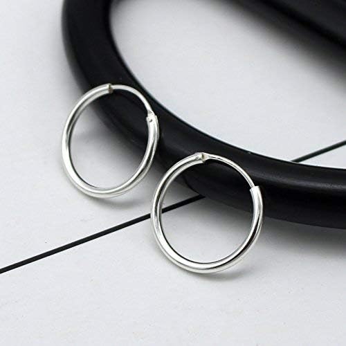 EPIRORA Sterling Silver Hoop Earrings for Women Men, Hypoallergenic Cartilage Earring Endless Small Hoop Earrings Set, 3 Pairs Tragus Earrings (8mm/10mm/12mm) - Image 7