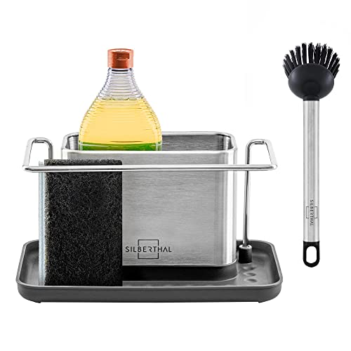 SILBERTHAL Organizador Fregadero Cocina para Estropajo y bayeta | Organizador Limpieza para...