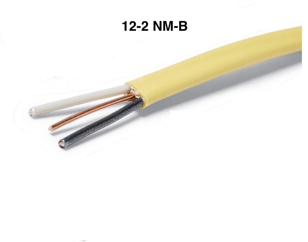 75 FT 12/2 Type NM-B Copper. #12 AWG, 2 Conductors with Ground. Insulated Jacket Yellow