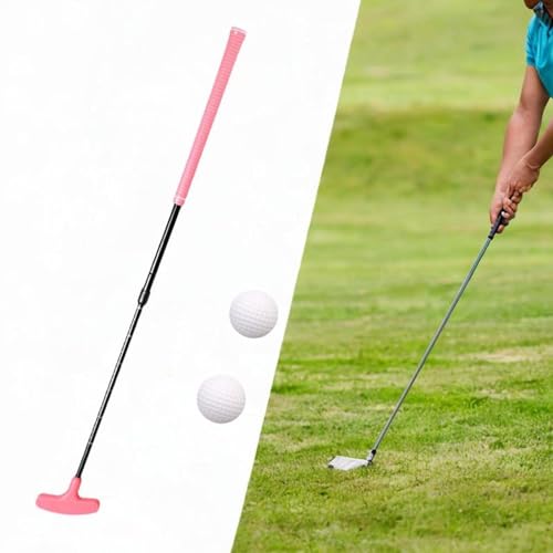 Pegciuho Taco de Golfe Retrátil Taco de Golfe de Dois Lados para Crianças, Juniores E Adultos, Jogad
