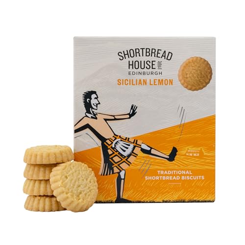 Shortbread House of Edinburgh Lemon Shortbread Bites, Truly Handmade, 5.3