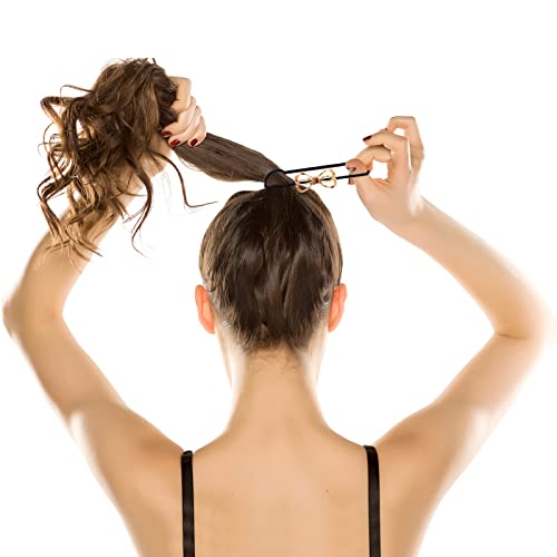 Cobahom 3 Pack Elastic Hair Ties, Butterfly Hair Ties For Medium Hair, Thick Heavy Curly Hair Accessories For Women Ponytails, Bun, Braid #TOP6