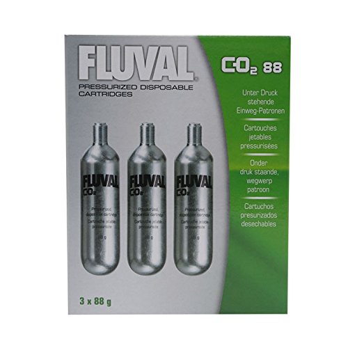 Fluval Recambio para Sistema Presurizado de CO2 88 - Paquete de 3 Unidades x 80 gr - Total: 240 gr