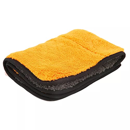 Image of Auto Hub 1000 GSM, Microfiber Double Layered Cloth 40x40 cm 3 Piece Cloth Set, Extra Thick Microfiber Cleaning Cloths Perfect for Bike, Auto, Cars Both Interior and Exterior (Assorted) Mix Color