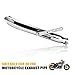 Tesmirror Motorcycle stainless steel Slash Cut Exhaust Muffler Pipe for Chopper Cafe Racer Silencer (one piece)